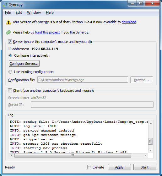 Share usb keyboard and mouse - splitting between two computers