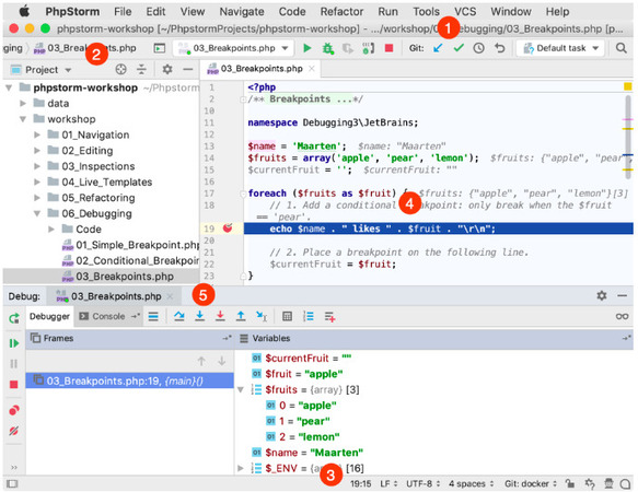 Fonctionnalités de PhpStorm