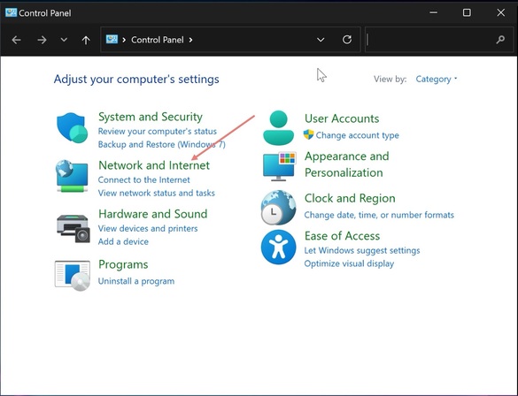 Network and internet win11