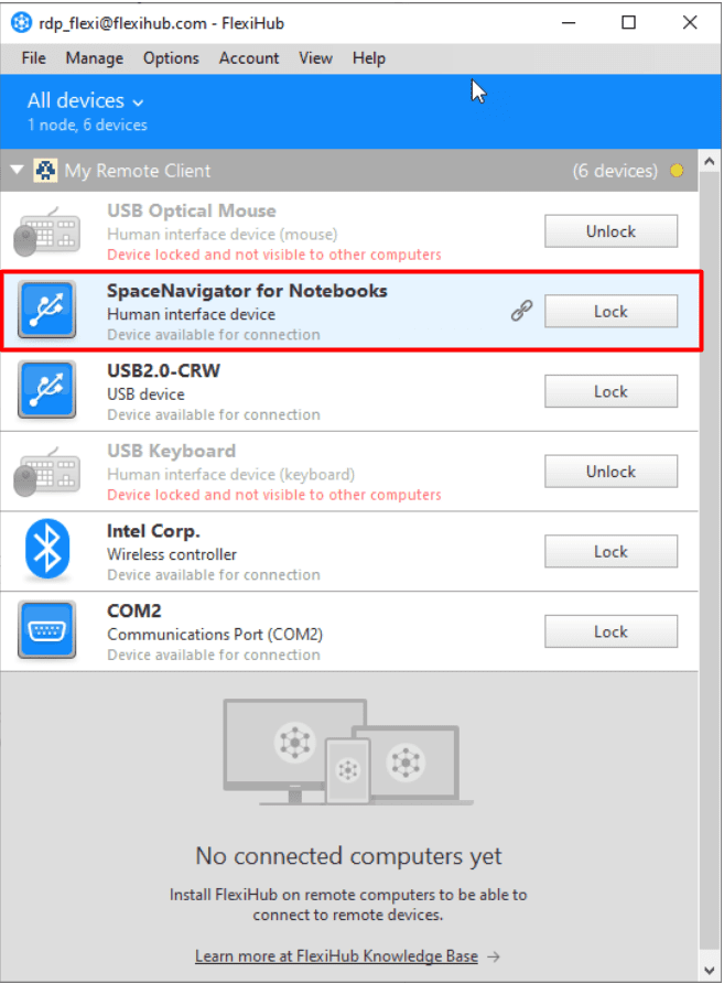 condivisione USB su IP