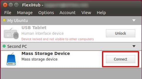 Connect to remote USB device over IP