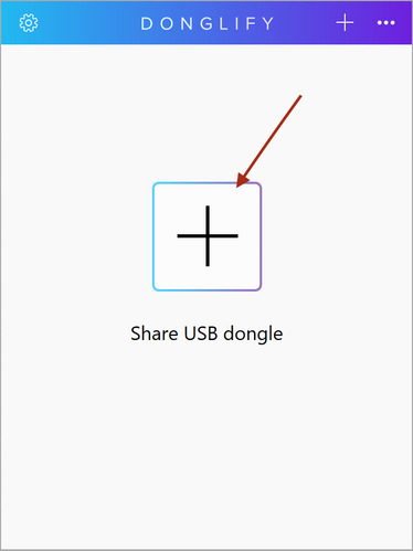  Start sharing USB key